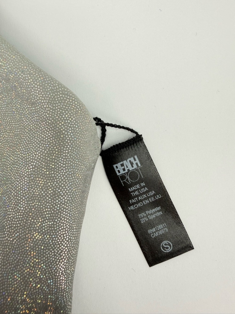 Beach Riot GEORGIA TOP in HOLOGRAM STARDUST Size S - Picture 4 of 11